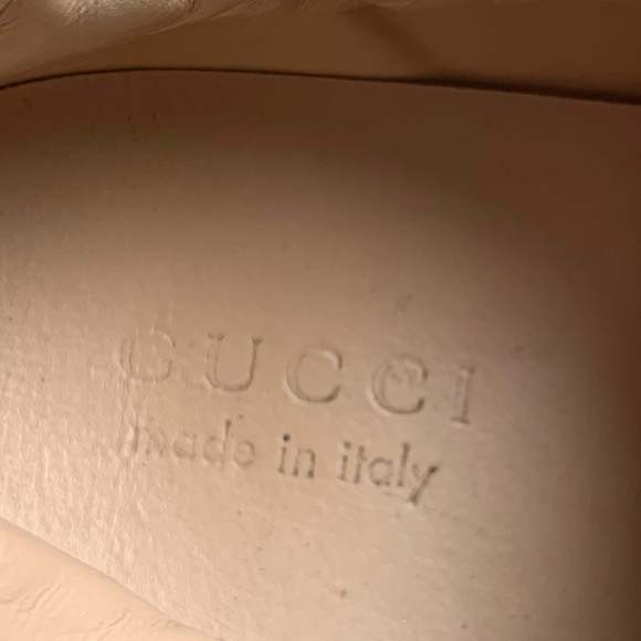 GUCCI Beige Multicolour Leather Low Top Sneakers - Picture 7 of 8